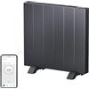 EMKE Riscaldamento elettrico a risparmio energetico, 1000 W, dispositivo da pavimento o da parete, riscaldamento elettrico con display LCD, timer settimanale, applicazione telecomando termoconvettore