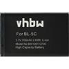 vhbw Batteria per Amplicomms PowerTel M4000 M5000 M6000 M5010 M6300 M5100 700mAh