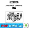 FERRARI 76 trattrice Catalogo ricambi Manuale parti esplosi trattore SPARE PARTS