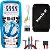 PeakTech 3444 - Multimetro digitale True RMS, Impermeabile (IP67), 6000 conteggi, Custodia estremamente robusta, Multimetro tascabile, Lampada a LED, Voltmetro, Tester di continuità - CAT III 1000V