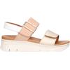 Enval Soft sandali da donna in vera pelle con strappi comodi zeppa made in italy