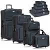 Travel Select Amsterdam - Trolley verticale espandibile, Marina Militare, 8-Piece Set, Set da 2 pezzi