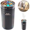 Zika Store Umidificatore Diffusore Aromi 300ML 5 LED RGB 2 Modalità Vapore Per Auto Interni