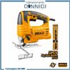 ingco Seghetto alternativo elettrico 570W con 3 lame per legno e acciaio pendolare 45°