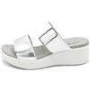 Enval Soft sandali da donna ciabatte in pelle con zeppa pantofole strappo comode