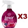 Lenor 3 PZ LENOR CREASE RELEASER DIVINE RUBY JASMIN SPRAY 500ML RIMUOVE LE PIEGHE