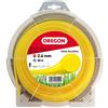 Oregon Filo da Taglio Tondo Giallo per Decespugliatori e Tagliaerba, in Nylon Professionale, Adatto alla Maggior Parte dei Decespugliatori, 2,4 mm x 88 m (69-364-Y)