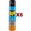 Raid 6 PZ RAID MOSCHE E ZANZARE PLUS FIORI D'ARANCIO SPRAY 400ML INSETTICIDA