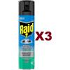 Raid 3 PZ RAID MOSCHE E ZANZARE PLUS AROMA OLIO DI EUCALIPTO SPRAY 400ML INSETTICIDA