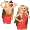 Babydoll con perizoma sexy lingerie erotica rossa con pizzo vestitino corto hot