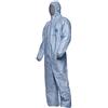 DuPont Tyvek 500 Xpert - Indumenti di protezione chimica con cappuccio, categoria II, tipo 5-B e 6-B, robusti e leggeri blu, taglia XXL