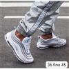 Nike Air Max 97 White Reflect Argento Scarpe Uomo/Donna da Ginnastica