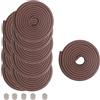 HIMRY 50M Protezione Bordi L-Forma Protezioni Antispigolo in Schiuma Sicurezza dei Vostri Bambini, Striscia Paraspigolo Spigolo, Extra Spesso Bordi Protezione, 10x5m, Marrone KXD7000 Brown