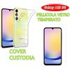 COVER CUSTODIA PELLICOLA VETRO TEMPERATO PER Samsung Galaxy A25 5G