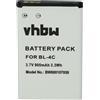 vhbw Batteria sostituisce NGM BL-OS4 BL-40 BL-VA 900mAh