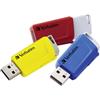 Verbatim V Store N CLICK Chiavetta USB 16 GB Giallo, Rosso, Blu 49306 USB 3.2