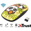 Trust Mouse Wireless SLIM con Clic Silenziosi Giallo con pulsanti silenziosi TRUST