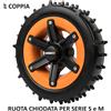 WORX ROBOT GIARDINO WORX LANDROID RUOTE CHIODATE PER WR 130 141 142 143 184 165 167E