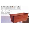 BAMA spa Balconella balconiera vaso da balcone marrone con riserva 60 cm bama
