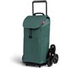 GIMI CARRELLO SPESA GIMI TRIS NEW VERDE CON TRE RUOTE FRUTTA VERDURA SALI SCALE LT52