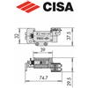 Cisa Bobina ricambio per elettroserratura Cisa Elettrika 1A721 - 1A731 - 1A630