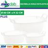Bacinella Ovale In Plastica Tradizionale Neutra Varie Dimensioni