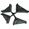 Anemos spa 16 Piedini 35x55 mm fino a 100 kg piedino angolare in plastica nero scaffale