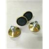 CORBRICO 4 Piedini Piede regolabile sedie acciaio ottonato foro 10mm diametro 32mm gomma