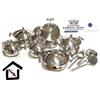 Bluementhal Bavaria Set Batteria18 pezzi pentole Dietetica Bavaria Collection "Elegance" inox 18/10