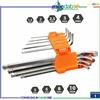 VALEX Set Chiavi Esagonali Maschio Piegate e Testa Sferica Cromo Vanadio Valex 1460878