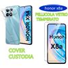 COVER CUSTODIA PELLICOLA VETRO TEMPERATO PER HONOR X8A