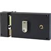 Vachette 67486/SC G - Serratura da Parete Orizzontale a Sinistra, Porta d'ingresso, Porta Interna - Sicurezza a Gola, ASSE a 55 mm, Uso con Maniglia Quadrata da 6 mm, 2 Chiavi Incluse, Marrone