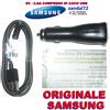 Samsung CARICABATTERIA DA AUTO + CAVO USB SAMSUNG ORIGINALE GALAXY S6 EDGE ECA-P10CBE ,