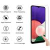 COVER CUSTODIA PELLICOLA VETRO TEMPERATO PER Samsung Galaxy A22 5G