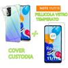 COVER CUSTODIA PELLICOLA VETRO TEMPERATO PER XIAOMI REDMI NOTE 11/NOTE11S 4G