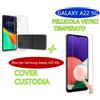 COVER CUSTODIA PELLICOLA VETRO TEMPERATO PER Samsung Galaxy A22 5G