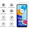 COVER CUSTODIA PELLICOLA VETRO TEMPERATO PER XIAOMI REDMI NOTE 11/NOTE11S 4G