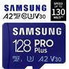 128GB Scheda di Memoria MicroSD SDXC Class 10 SamSung Pro Plus A2 U3 V30 130MB/s