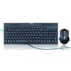 TECNO KIT TASTIERA E MOUSE TECNO WIRELESS USB SENZA FILO PC TC-740W USB QWERTY NERO