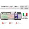 DRIWEI Tastiera Gaming da gioco METALLO Meccanica RGB layout italiano LED ILLUMINATA B