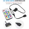 FutuRetroMedia CONTROLLER VENTOLE SATA ARGB 5V 3PIN TELECOMANDO RGB PER SCHEDE MADRI SENZA