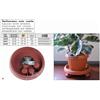 BAMA spa Sottovaso in plastica con ruote colore terracotta 30 cm bama