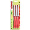 FISKARS BRANDS ITALIA srl Set 6 Coltelli da Tavola Cucina kaimano Rosso fiskars