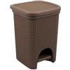 BELLI e FORTI srl Pattumiera Bidone Spazzatura Intreccio a Pedale Moka Belli & Forti 6 Litri
