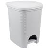 BELLI e FORTI srl Pattumiera Bidone Spazzatura Intreccio a Pedale Bianco Belli & Forti 18 Litri