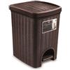 STEFANPLAST spa Pattumiera Bidone a Pedale elegance Moka stefanplast 20 litri