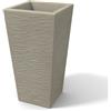 Kloris VASO RESINA VASI MODERNI INTERNO ESTERNO GIARDINO PISCINA TERRAZZO 90 CM RUSTICO