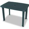 PROSERVICE srl Tavolo da Giardino Interno ed Esterno in Resina Faretto Verde 101 x 68 x 72 cm