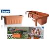 BAMA spa Vaso Balconiera in plastica regolabile 50 cm rondine bama