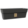 STEFANPLAST spa Vaso Fiori Balconetta Rettangolare Ethica Grafite 50 x 18 x 17 h cm